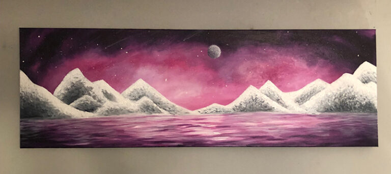 Pink White Mountains